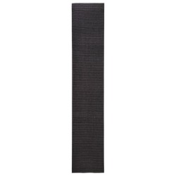 vidaXL Tappeto in Sisal per Tiragraffi Nero 66x350 cm