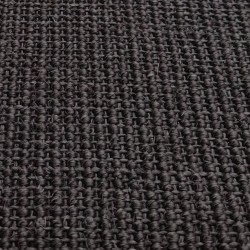 vidaXL Tappeto in Sisal per Tiragraffi Nero 66x350 cm