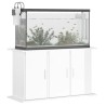 vidaXL Supporto Acquario 101x41x58 cm Legno ingegnerizzato Bianco Lucido