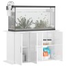 vidaXL Supporto Acquario 101x41x58 cm Legno ingegnerizzato Bianco Lucido