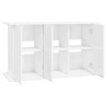 vidaXL Supporto Acquario 101x41x58 cm Legno ingegnerizzato Bianco Lucido