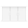 vidaXL Supporto Acquario 101x41x58 cm Legno ingegnerizzato Bianco Lucido