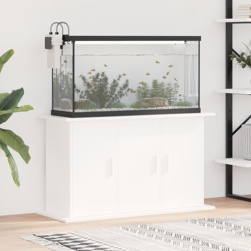 vidaXL Supporto per Acquario 101x41x58 cm in Legno ingegnerizzato Bianco