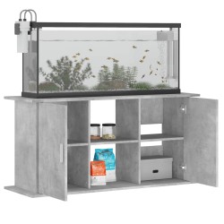 vidaXL Supporto Acquario 121x41x58 cm Legno ingegnerizzato Grigio Cemento