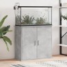 vidaXL Supporto Acquario 81x36x73 cm Legno ingegnerizzato Grigio Cemento