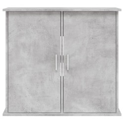 vidaXL Supporto Acquario 81x36x73 cm Legno ingegnerizzato Grigio Cemento