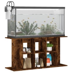 vidaXL Supporto Acquario 120x40x60 cm in Legno ingegnerizzato Rovere Fumo