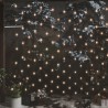 vidaXL Luci di Natale Rete Bianco Caldo 4x4m 544 LED Interni Esterni