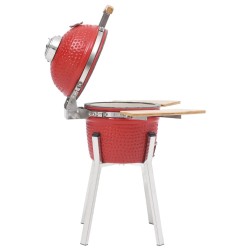 vidaXL Griglia Barbecue Kamado Affumicatore in Ceramica 76 cm