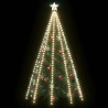 vidaXL Rete di Luce per Albero di Natale 400 LED Bianco Freddo 400 cm