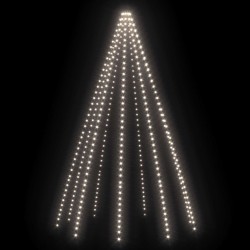 vidaXL Rete di Luce per Albero di Natale 400 LED Bianco Freddo 400 cm