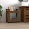 vidaXL Carrello Scrivania Rovere Marrone 60x45x60 cm Legno ingegnerizzato