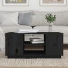 vidaXL Tavolino da Salotto Nero 90x49x40,5 cm Legno Massello di Pino