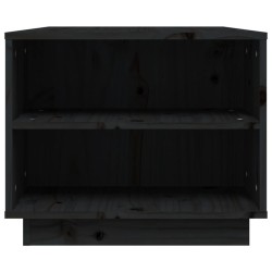 vidaXL Tavolino da Salotto Nero 90x49x40,5 cm Legno Massello di Pino