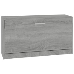 vidaXL Scarpiera Grigio Sonoma 80x24x45 cm in Legno Ingegnerizzato