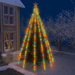 vidaXL Luci per Albero 500 LED Multicolori 500 cm Interno Esterno