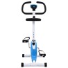 vidaXL Cyclette Ellittica con Cinghia di Resistenza Blu