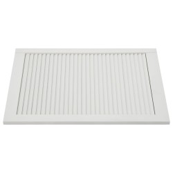 vidaXL Ante a Lamelle 2 pz in Legno Massello di Pino Bianco 69x49,4 cm