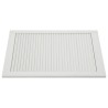 vidaXL Ante a Lamelle 2 pz in Legno Massello di Pino Bianco 69x49,4 cm