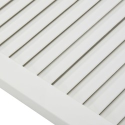 vidaXL Ante a Lamelle 2 pz in Legno Massello di Pino Bianco 69x49,4 cm