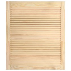 vidaXL Anta a Lamelle in Legno Massello di Pino 61,5x49,4 cm