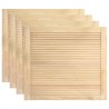 vidaXL Ante a Lamelle 4 pz in Legno Massello di Pino 39,5x49,4 cm