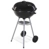 ProGarden Griglia per Barbecue con Bollitore su Ruote 46 cm Nera