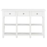 vidaXL Tavolo Consolle Bianco 110x30x76 cm in Legno ingegnerizzato