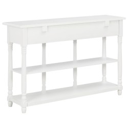 vidaXL Tavolo Consolle Bianco 110x30x76 cm in Legno ingegnerizzato