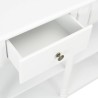 vidaXL Tavolo Consolle Bianco 110x30x76 cm in Legno ingegnerizzato