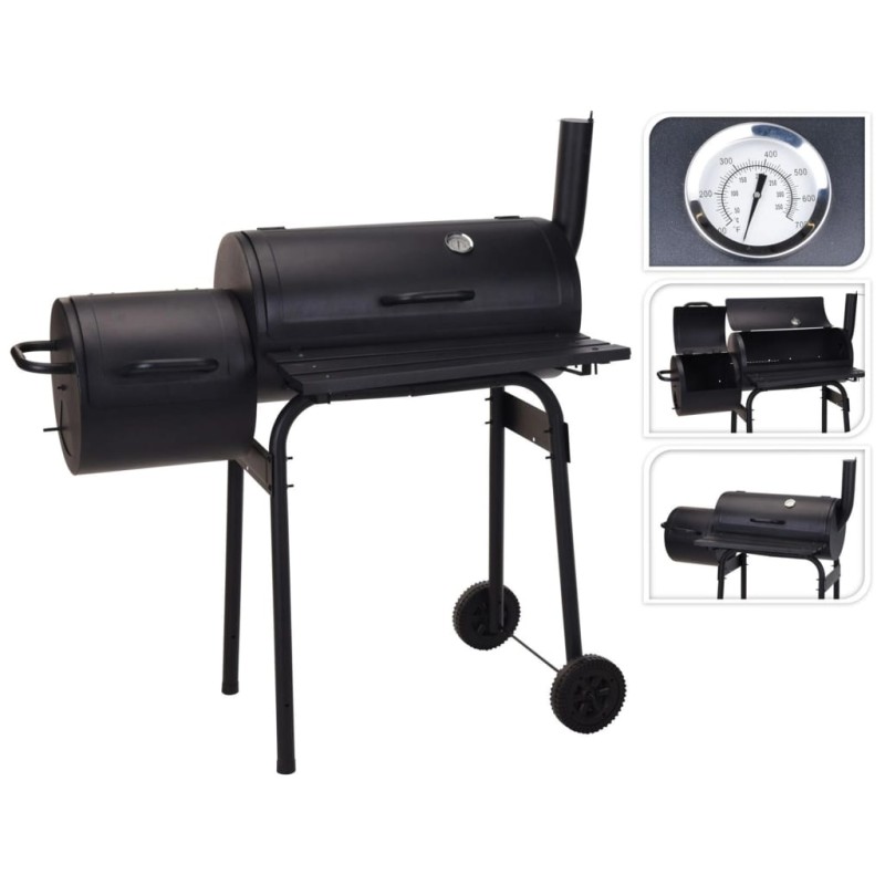 ProGarden Barbecue Affumicatore Nero