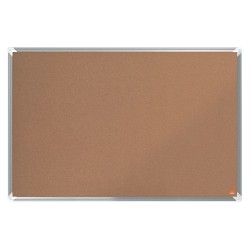 Nobo Bacheca in Sughero Premium Plus 90x60 cm Marrone