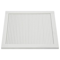 vidaXL Ante a Lamelle 4 pz Legno Massello di Pino Bianco 39,5x49,4 cm