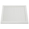 vidaXL Ante a Lamelle 4 pz Legno Massello di Pino Bianco 39,5x49,4 cm