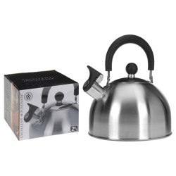 Excellent Houseware Bollitore Sibilante 2,5 L in Acciaio Inossidabile