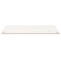 vidaXL Piano Scrivania Bianco 110x60x2,5 cm in Legno Massello di Pino