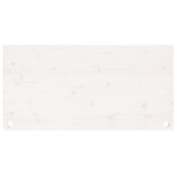 vidaXL Piano Scrivania Bianco 110x60x2,5 cm in Legno Massello di Pino