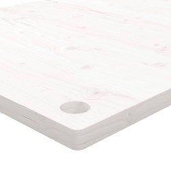 vidaXL Piano Scrivania Bianco 110x60x2,5 cm in Legno Massello di Pino