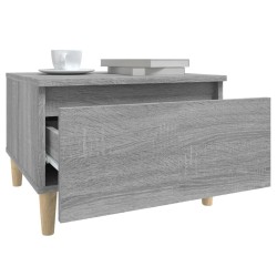 vidaXL Tavolino Grigio Sonoma 50x46x35 cm in Legno Ingegnerizzato