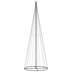 vidaXL Albero di Natale a Cono Bianco Freddo 732 LED 160x500 cm