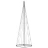 vidaXL Albero di Natale a Cono Bianco Freddo 732 LED 160x500 cm