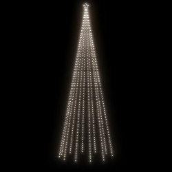 vidaXL Albero di Natale a Cono Bianco Freddo 732 LED 160x500 cm