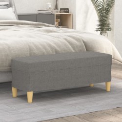 vidaXL Panca Grigio Scuro 100x35x41 cm in Tessuto