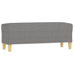 vidaXL Panca Grigio Scuro 100x35x41 cm in Tessuto