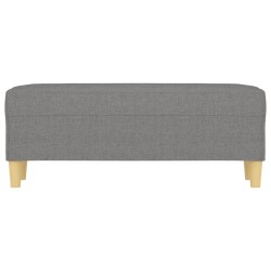 vidaXL Panca Grigio Scuro 100x35x41 cm in Tessuto