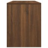 vidaXL Sgabello da Toeletta Marrone Fumo 70x35x45 cm Legno ingegnerizzato