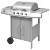 vidaXL Griglia Barbecue a Gas 4+1 Fornelli Argento 