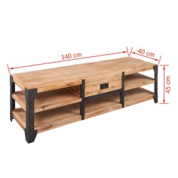 vidaXL Set Arredi Soggiorno 3 pz in Legno di Acacia