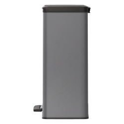 Curver Pattumiera a Pedale Doppia Deco 26L+26L Grigio Freddo