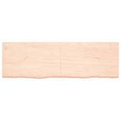 vidaXL Piano Bagno 160x50x4 cm in Legno Massello Non Trattato